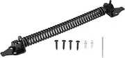 Self Closing Door Spring Set Adjustable Gate Spring Hardware Made of Carbon Steel for Home Agricultural Fence Garden Fence Black Surface Treatment Easy Installation Kit