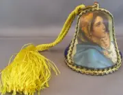 RARE ORIGINAL REUGE ORNAMENT SILENT NIGHT SWITERLAND Mother & Child Musical Bell