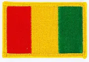 GUINEA GUINEAN FLAG PATCHES backpack PATCH BADGE IRON ON NEW EMBROIDERED