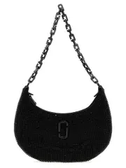 [Marc Jacobs] Marc Jacobs-The Rhinestone Small Curve Bag Borse A Spalla Nero-Donna OS Black