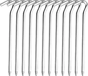 12PCS Tent Pegs,Aluminium Tent Stakes Pegs with Hook,Heavy Duty Garden Camping Pegs for Pitching Camping in Hard Ground, Canopies