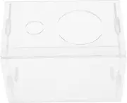 EXHUMKY Transparent Hamster Hideaway House Safe Comfortable Small Animal Shelter for Activity Relaxation Sunlight Access Easy Maintenance Attractive Design for Hamsters and Small Pets
