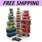 72-Piece Airtight Food Storage Container Set – Stackable & Stylish Organization