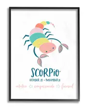 The Kids Room by Stupell Fun Modern Zodiac Scorpio