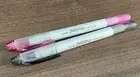 Gray Pink UNI PROPUS WINDOW Highlighter Pens Soft Color Double-Sided TWIN Grey