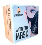 Sparthos Workout Training Mask Black Resistance Breathing Exercise Sealed New