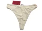 NEW Faber Couture Stretch Thong Opaque Underwear Ivory Ladies Size 16 RRP$82.50
