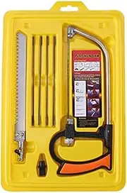Multi-Purpose Small Hacksaw Frame with Hacksaw Blade Model Saw Wire Saw Magic Multipurpose Handsaw Saw Universal Hacksaw Set with 6 Steel Blades Woodworking Tools
