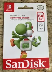 NEW ✹ Nintendo Switch Micro 64GB SD Yoshi