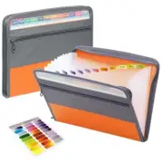 13 Pocket Expanding File Holder Folder Storage Case A4 Paper Document Organiser