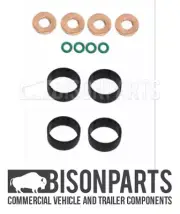 *PEUGEOT 207 & 307 2002> 1.4 HDI FUEL INJECTOR SEAL WASHER O RING SET BP120-145