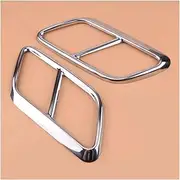 End Pipes, For Range Rover, For Velar 2018 2019 2pcs Steel Exhaust Muffler Tip Pipe Cover Trim Car Exhaust Tip Pipe
