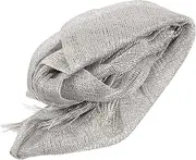 [WRITWAA] Wedding Dress Winter Shawl Wraps for Women Women Scarves Polyester Silver Scarf