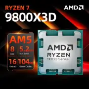 AMD Ryzen 7 9800X3D Gaming CPU R7 9800X3D 5.2GHz 8-Core 16-Thread 104M Game Cach