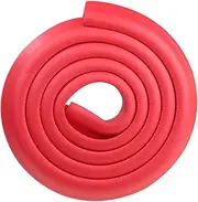 Corner Protectors，Foam Edge Protectors， Proofing Corner Guard, Soft NBR Foam Padding, Edge Guards Bumpers Adhesive, Edge Guards Protector, Sharp Edge Pole Strips for Coffee Table Kitchen(Red,3pcs)
