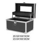 Makeup Train Case Aluminum Alloy with Handle Travel Pedicure Kits Portable
