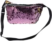 [Holibanna] Sequins Waist Bag Pack Fanny Pack for Women Gym Bag Adjustable Waist Belt for Hiking