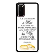 Bible Quote Marry Rings Case Cover Samsung Galaxy S23 S22 Plus Ultra S21+ S20