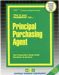 在飛比找博客來優惠-Principal Purchasing Agent: Pa
