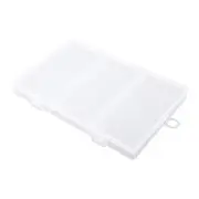 3 Grids Plastic Multi Compartment Jewelry Adjustable Organizer Storage Box Case