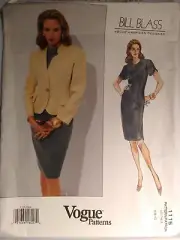 Vogue 1115 Sewing Pattern sz 6-8-10 Women's Jacket Dress Bill Blass