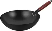 LABRIMP Wok Wok Cooking Pan Traditional Wok Cooking Wok Cookware Accessories Wok for Stove Kitchen Wok Pan Woks for Electric Stove Small Wok No-Stick Frying Pan Iron Wok Everyday Pan