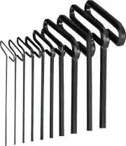 EKLIND 33610 Std Grip Hex T-Key allen wrench - 10pc set SAE Inch Sizes 3/32-3...