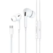 USB Type C Wired Headphones MIC Microphone Earphones For iPhone 15 16 iPad