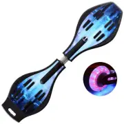 Deluxe Junior Caster Board in Amazing Blue Color, with Illuminating Wheels fo...