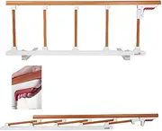 Fall Prevention Bedside Assisting Rail Hand Guard, Folding Safety Guard Rail for Seniors, Fit King/Queen/Twin Bed, Easy to Assemble