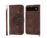 Flip Case for Google Pixel 6 - Brown