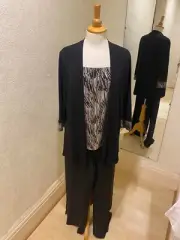 Allison Black/Gold Sparkle Top & Trousers Suit 511106/250
