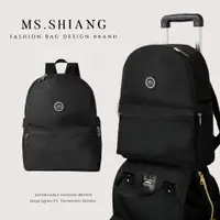 在飛比找蝦皮購物優惠-MS.SHIANG｜可掛行李箱 素色後背包 耐重防潑水 大容