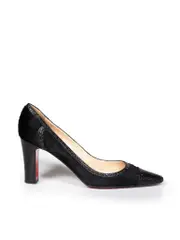 Black Pony Hair Pumps