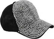 [CORHAD] 1pc Diamond Cap Spring Hats Mesh Baseball Cap Men Summer Hat Summer Baseball Cap Female Peaked Cap Summer Peaked Cap Spring Baseball Cap Sun Hat Casual Hat Rhinestones Running Cap