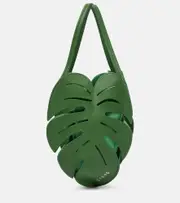 [Staud] Staud Palm Mini leather tote bag One Size green