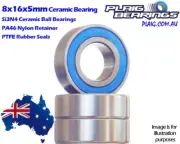 8x16x5mm CERAMIC Ball Bearings (2) PREMIUM High Speed 688C MBX7 RC8 Kyosho Xray