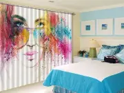 3D Beauty ink 8 Blockout Photo Curtain Printing Curtains Drapes Fabric Window AU