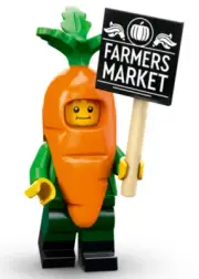 New SEALED Lego 71037 - Series 24 Carrot Guy Collectible Minifigure (col24-4)
