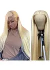 613 Blonde Lace Front Wig Human Hair Straight 13×4 Lace Frontal Wig for Women 20