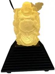 New Color Changing Glass Laughing Buddha Sculpture Lamp / Night Light