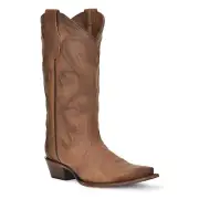 Corral® Ladies Embroidered Cinnamon Brown Snip Toe Boots L6014