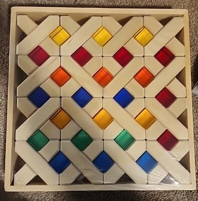 Rainbow Building Cubes Color Perception Montessori Toy for Girls Kids Boys