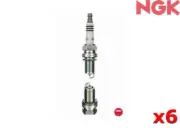 NGK Spark Plug FOR Saab 900 90-94 2.1 16 Convertible BCP5EVX x6