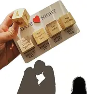 KEMTAT Date Night Dice, Date Night Ideas Dice Game, Date Night Dice After Dark Edition-Date Night Cube Game,Couple Games for Date Night,Multi-Styles Romantic Wood Couple Date Night Ideas