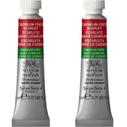 2x Winsor & Newton 5ml Professional Watercolour Paint Cadmium Free Scarlet S4