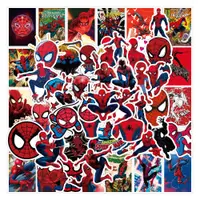 在飛比找蝦皮購物優惠-蜘蛛人貼紙（50張不重複）鋼鐵人死侍漫威DC超級英雄 筆電貼