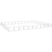 vidaXL Dog Kennel Silver 80 m¬≤ Steel