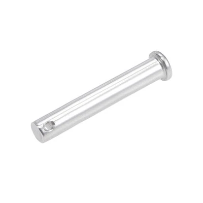 Single Hole Clevis Pins - 10mm x 60mm Flat Head 304 Stainless Steel Link Hinge