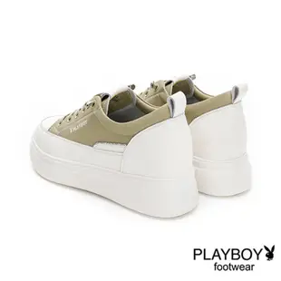 PLAYBOY 清新果漾 免綁帶厚底內增高鞋-綠-【Yes 優質女鞋】